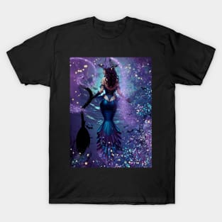 Beautiful Purple Mermaid Sea Witch T-Shirt